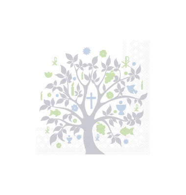 Motivserviette Kommunion 33x33cm Symbole