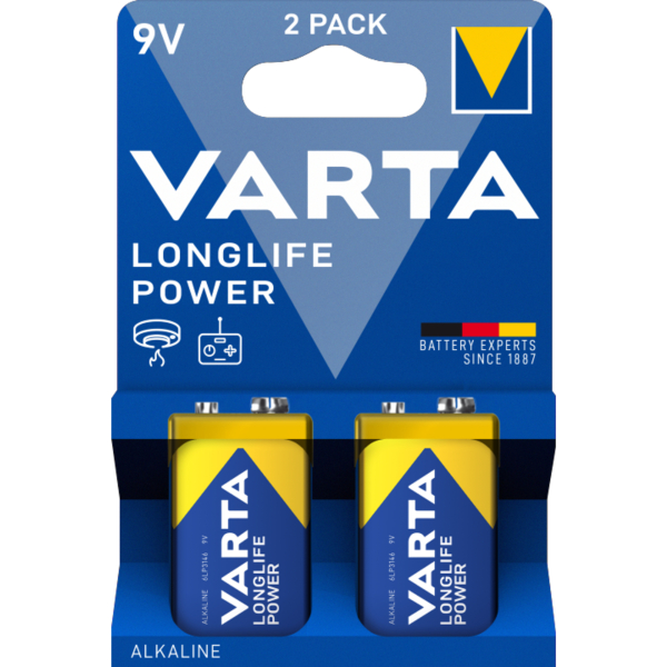 4008496559909 - High Energy - Batterie 2x 9V Alkalisch 550 mAh (4922121412) (04922 121 412) - Varta