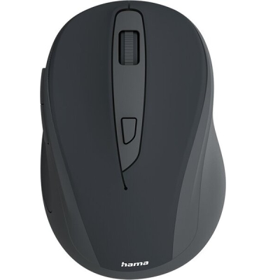 Funkmaus WM-400, ergonomisch, optisch, kabellos, ohne Klickgeräusche, schwarz
