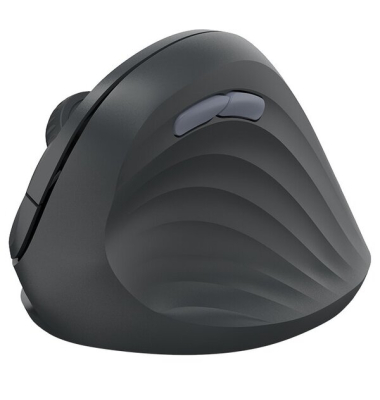 Ergonomische Vertikalmaus EWM-500R, Funk, 7 Tasten, für Rechtshänder, schwarz