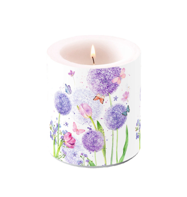 Kerze 19319325 Blumensch&ouml;nheit bunt 