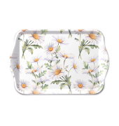 Tablett 13x21cm  Sch&ouml;ne G&auml;nsebl&uuml;mchen