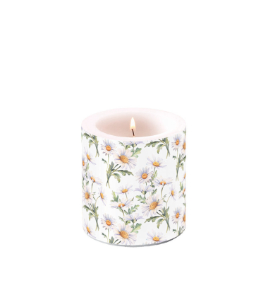 Kerze 9cm Sch&ouml;ne G&auml;nsebl&uuml;mchen