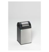 Wertstoffsammelbeh&auml;lter 40R 21061, ca. 43 Liter, rechteckig, antik-silber