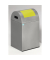Wertstoffsammelbeh&auml;lter 40R 21080, ca. 43 Liter, rechteckig, silber