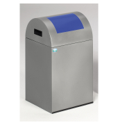 Wertstoffsammelbeh&auml;lter 40R 21081, ca. 43 Liter, rechteckig, silber