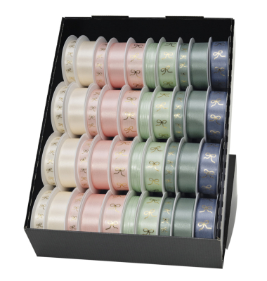 Zierbandpr&auml;senter 40-tlg. Schleifen sort