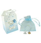 Geschenkset Taufe B&auml;r blau