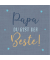 Motivservietten 212048, jeansblau/dunkelblau/hellblau/gelb / Papa Spruch, 3-lagig, 33x33cm