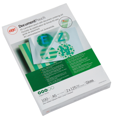 Laminierfolien EZ-In Document Pouch Classic 3200749, A5, 154x216mm, 125mic, gl&auml;nzend