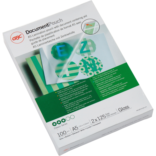 0033816100411 - Laminierfolien EZ-In Document Pouch Classic 3200749 A5 154x216mm 125mic glänzend 0033816100411 100 Stück