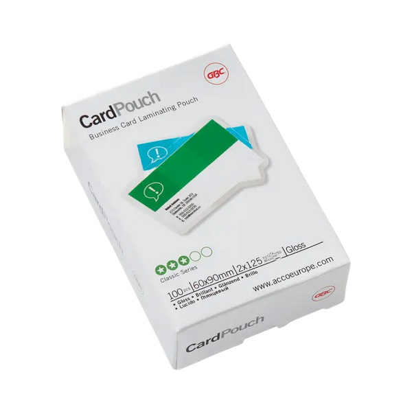 0033816033092 - 3743157 Laminierfolien für Visitenkarten 60x90mm 2 x 125 mic glänzend 0033816033092 3743157 100 Stück