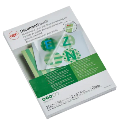 Laminierfolien EZ-In Document Pouch Professional 3745103, A4, 216x303mm, 75mic, gl&auml;nzend