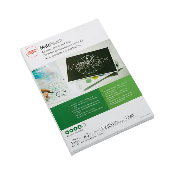 0033816067318 - Laminierfolien Matt Pouch Professional 3747235 A3 303x426mm 125mic x2 matt selbstklebend 0033816067318 100 Stück