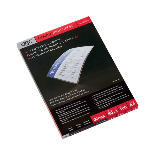 0013465049033 - Laminierfolien HighSpeed Pouch Fusion IB049033 A4 216x303mm 80mic x2 glänzend 0013465049033 100 Stück
