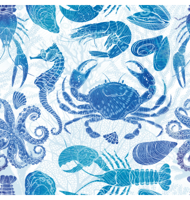 Motivserviette 33x33cm maritim