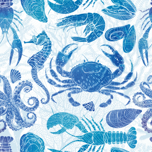 PaperDesign Motivservietten 212032, dunkelblau/hellblau/ozeanblau / maritim, 3-lagig, 33x33cm 7321012120320 PaperDesign