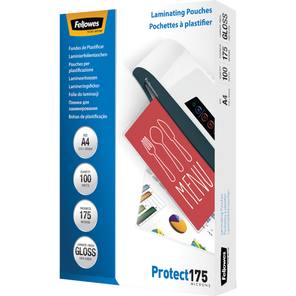 0077511530876 - Protect 175 5308703 A4 Laminierfolien 2 x 175 mic glänzend 0077511530876 5308703 100 Stück