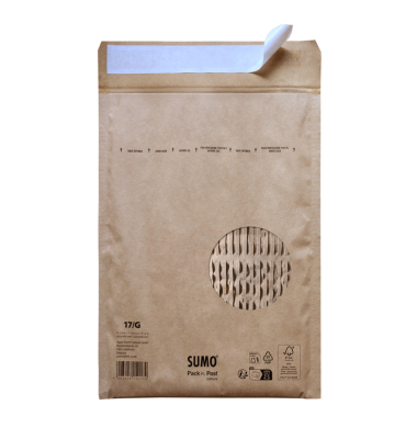 Papierpolstertaschen Pack'n Post nature, 30134009, innen 225x340mm, braun