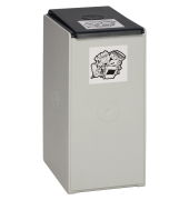 Abfallsammelsystem, 40 Liter, PolystyrolTragegriff Deckel Einsatz Griffrand