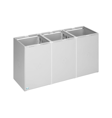 Kunststoffcontainer 60l 3fach oDeckel lgr