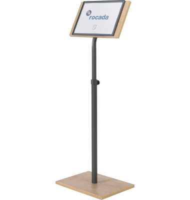 Infost&auml;nder Natural R070570, A4, 102-150cm h&ouml;henverstellbar, Magnetrahmen, anthrazit