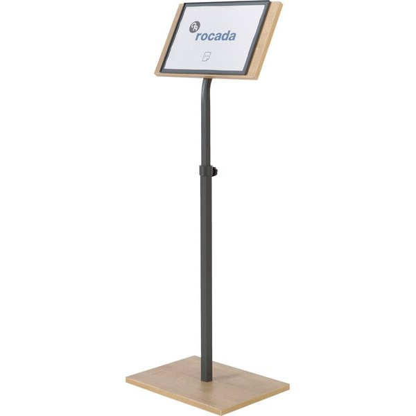 8427951070517 - Infoständer Natural R070570 A4 102-150cm höhenverstellbar Magnetrahmen anthrazit 8427951070517 Rocada