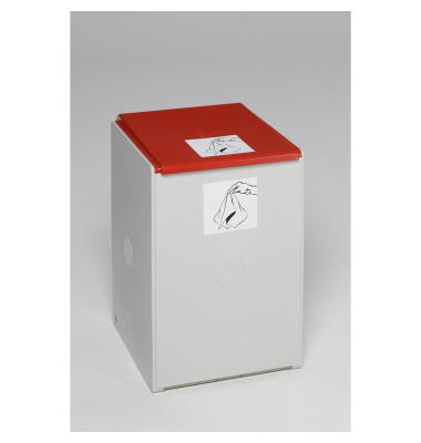 Abfallsammelsystem, 60 Liter, PolystyrolTragegriff Deckel Einsatz Griffrand