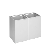 Kunststoffcontainer 60l 2fach oDeckel lgr