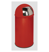M&uuml;lleimer D 35, ca. 50 Liter, edelstahl, pulverbeschichtetTragegriff Deckel Einsatz Griffrand