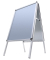 Kundenstopper Standard Rondo ZPA2R32ME, A2, Din A2, Klemmprofiltechnik, silber