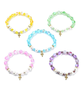 Armband Edelstahlkreuz sortiert