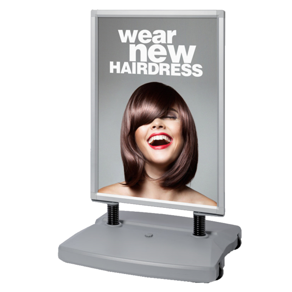 8596052033124 - Kundenstopper Windtalker WTR50X70 Din B2 Din B2 Klemmprofiltechnik silber 8596052033124 Showdown Displays