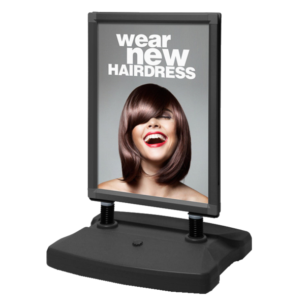 8596052033179 - Kundenstopper Windtalker City WTR70X100BLK Din B1 Din B1 Klemmprofiltechnik Rollen wetterfest schwarz 8596052033179 Showdo