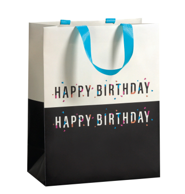 Geschenktragetasche Geburtstag cremesw
