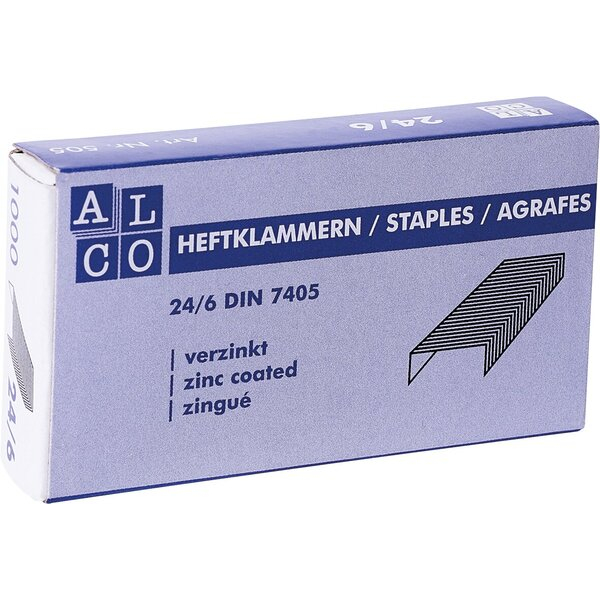 Alco Heftklammern, 505 4255704332520 Alco 1000 Stück