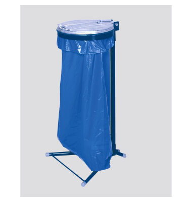 Abfallsammler Standard Metalldeckel verzinkt/bl