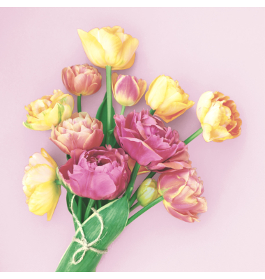 Motivserviette 33x33cm Fr&uuml;hjahr