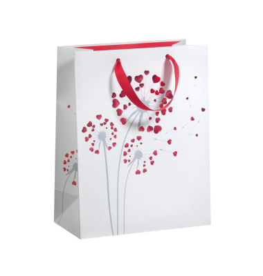 Geschenktasche 70010 12749, Herzblume, 260mm x 335mm