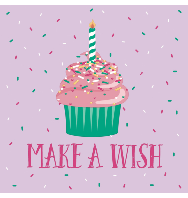 Motivservietten 212038 / Geburtstag Spruch, 3-lagig