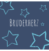 Motivserviette 33x33cm Bruder Spruch