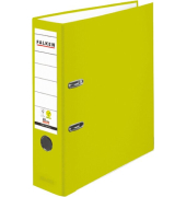 Ordner, DIN A4, PP, 80 mm, breit, auswechselbares R&uuml;ckenschild, neongr&uuml;n