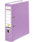 Ordner, DIN A4, PP, 80 mm, breit, auswechselbares R&uuml;ckenschild, flieder