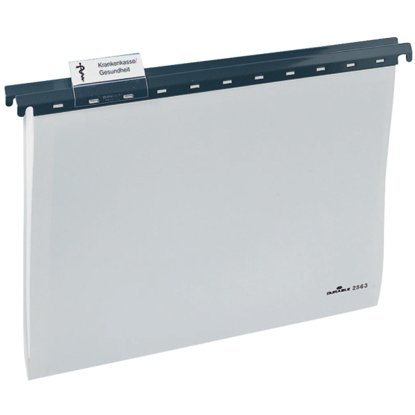 25 Stück Durable Hängemappe A4 PP-Kunststoff grau 2563 25 Stück 4005546225555 Durable