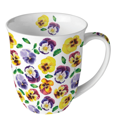 Fr&uuml;hj. Kaffeebecher 0,4l Stiefm&uuml;tterchen