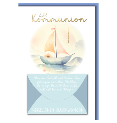Kommunionskarte Geldschein