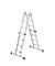 Teleskopleiter 032122, 4x  4 Stufen, alu, Aluminium