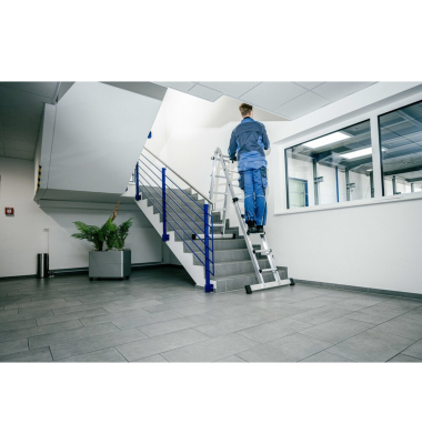 Teleskopleiter 032124, 4x  6 Stufen, alu, Aluminium