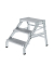 Podestleiter 050173, 3 Stufen, alu, Aluminium