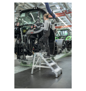 Podestleiter 050174, 4 Stufen, alu, Aluminium